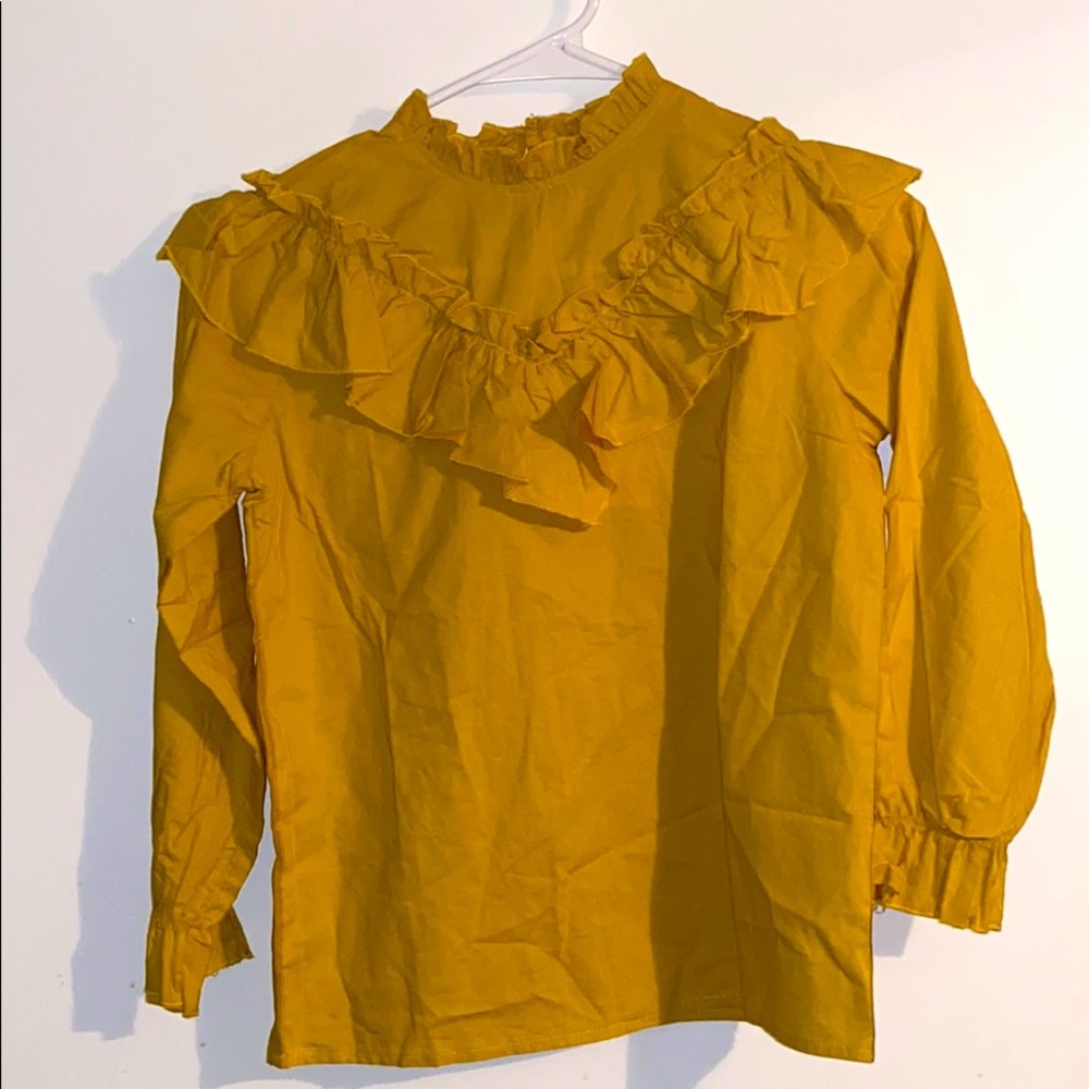 Flouncy Cotton Blend Blouse -Faith&Marie Boutique